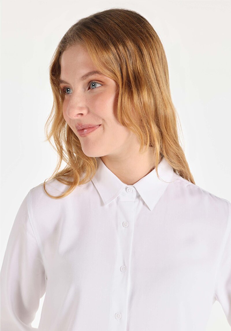 Показати інформацію про Сорочка З Довгим Рукавом Жіноча Біла  Cl1050927