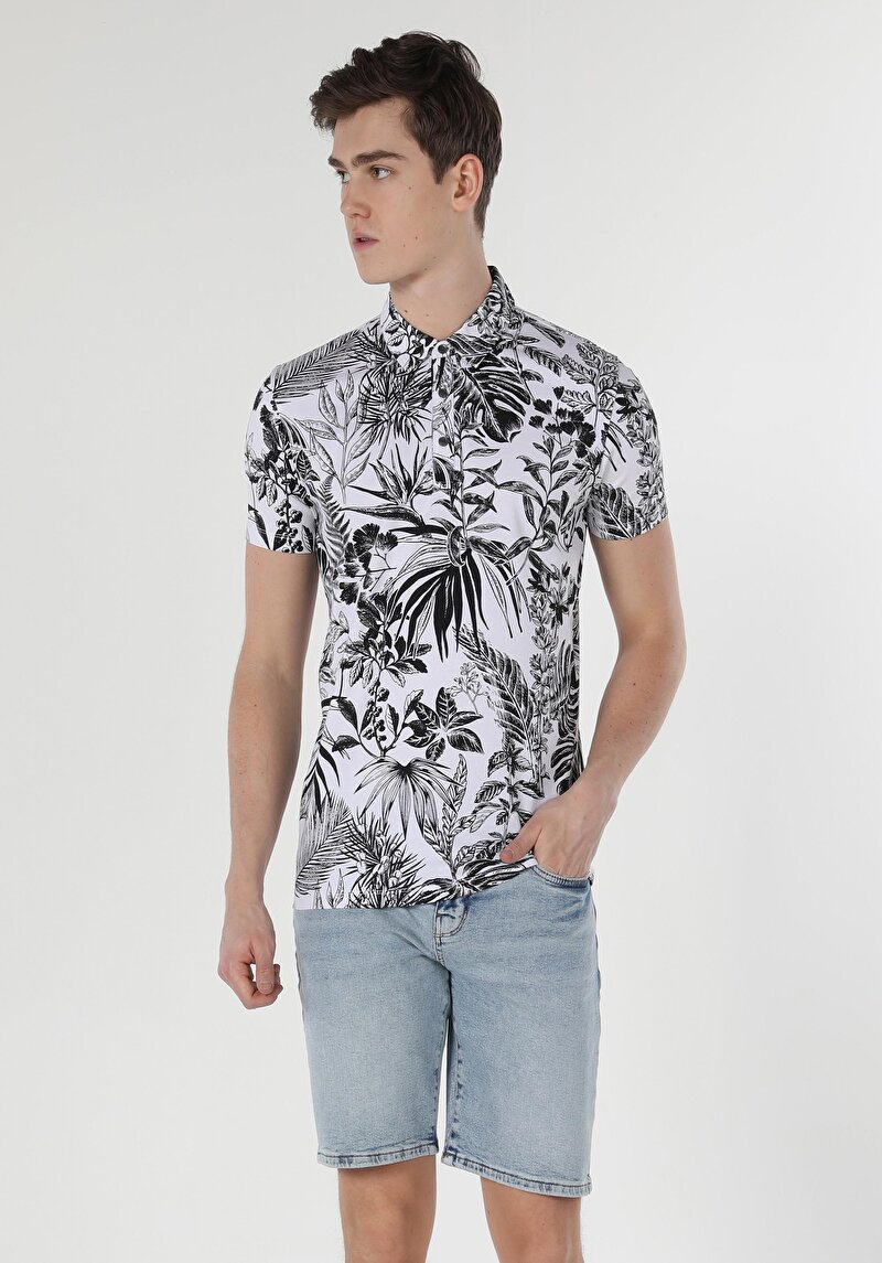 Зображення Поло З Коротким Рукавом Чоловіче Біле  Cl1059423