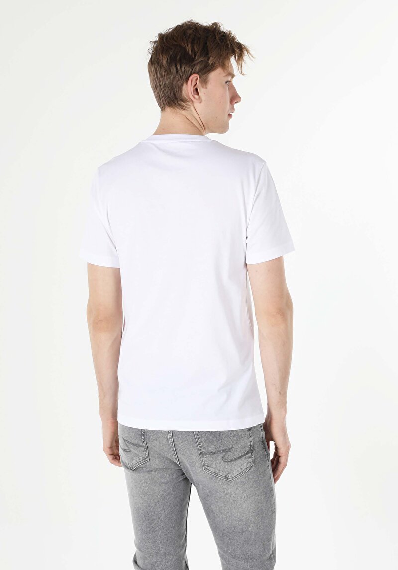 Показати інформацію про Футболка З Коротким Рукавом Чоловіча Біла  Cl1059545