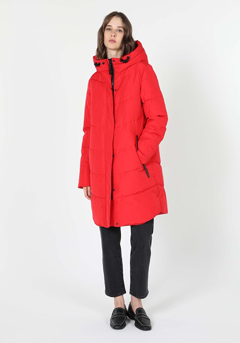 Зображення Пальто Жіноче Червоне Cl1059731