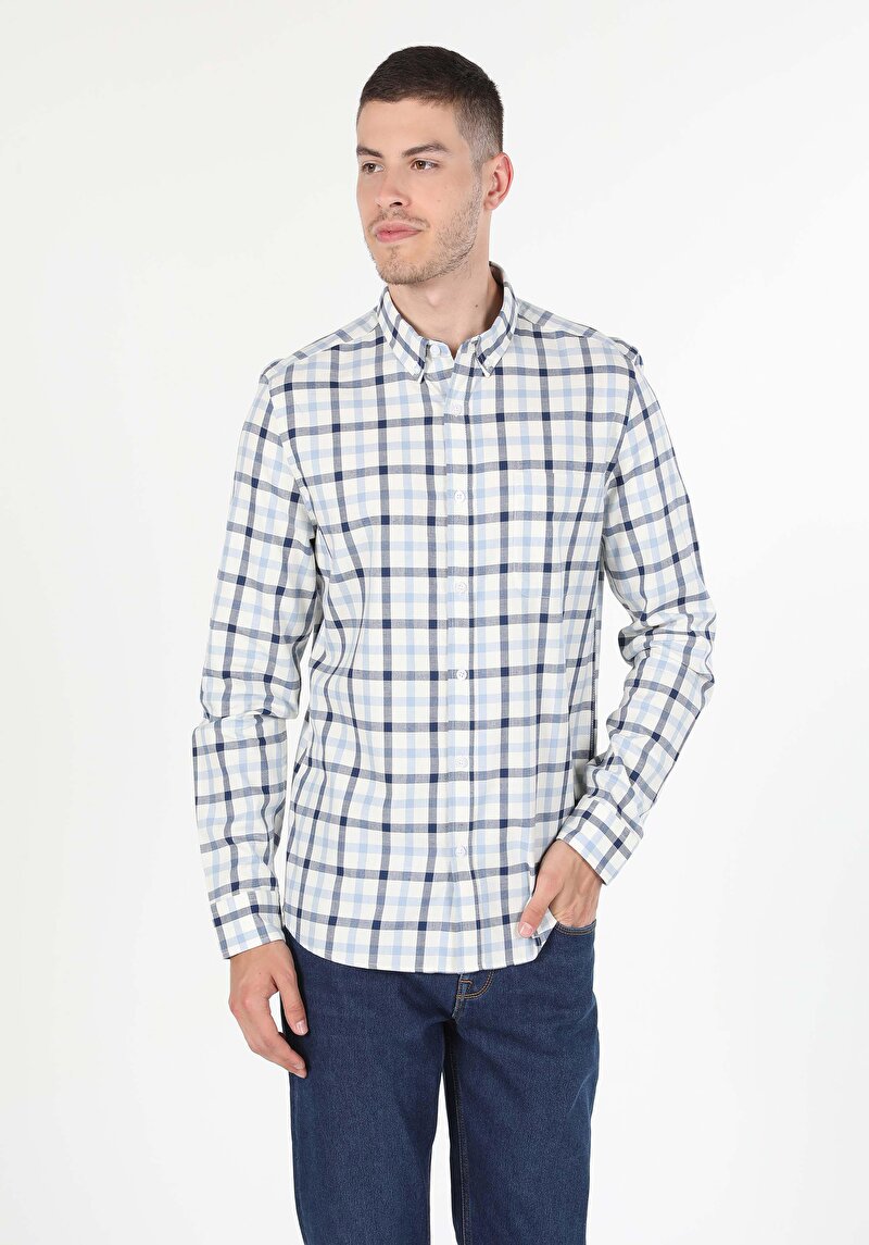 Показати інформацію про Сорочка З Довгим Рукавом Чоловіча Біла  Cl1059763