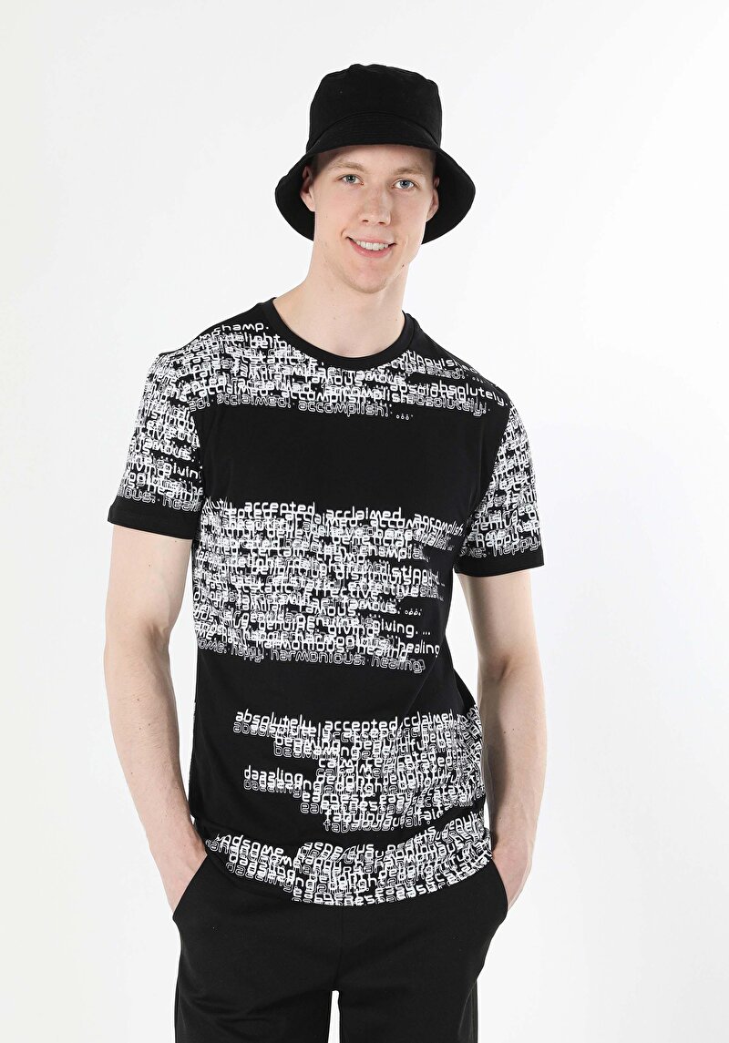 Зображення Футболка З Коротким Рукавом Чоловіча Чорна  Cl1057015