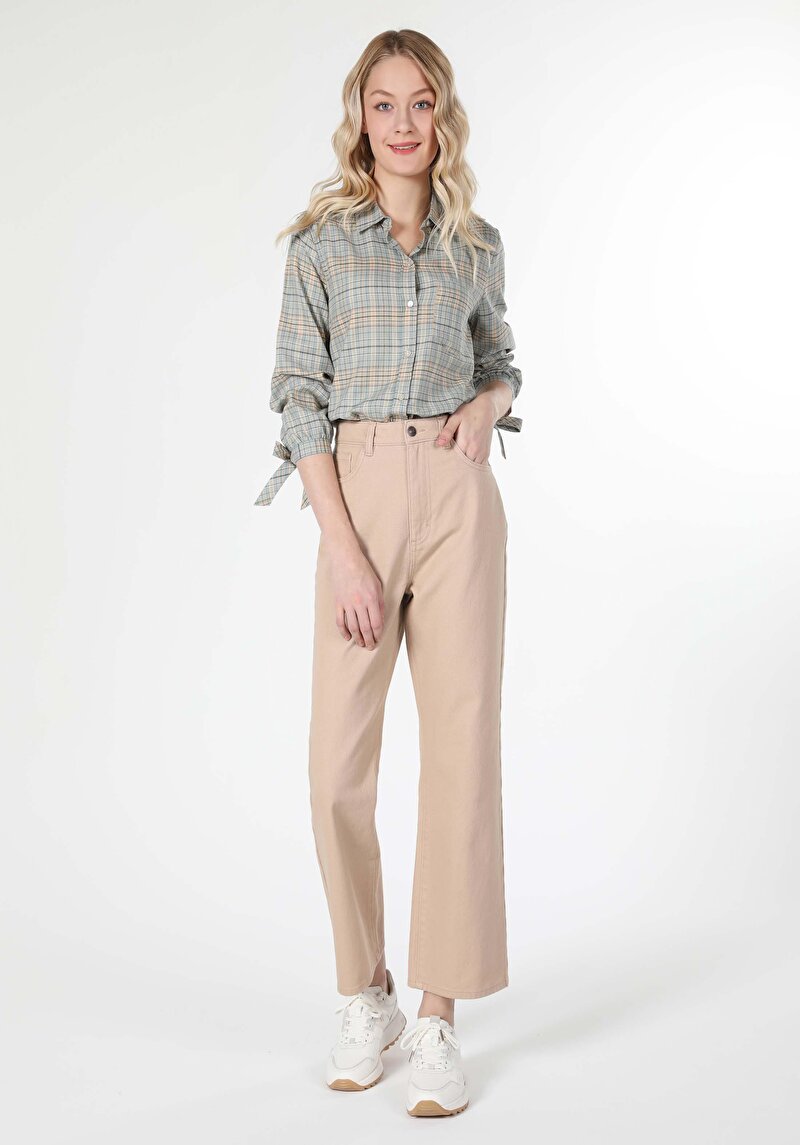 Показати інформацію про Сорочка З Довгим Рукавом Жіноча Зелена  Cl1060016