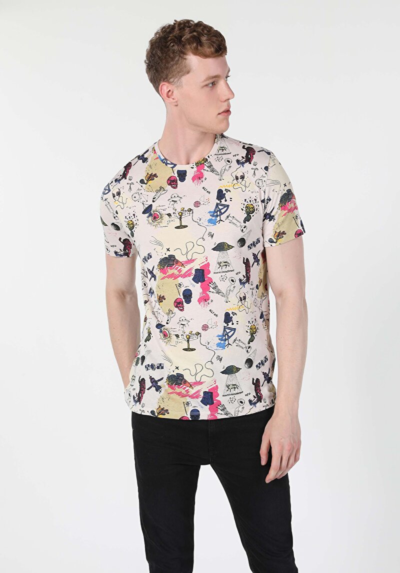 Зображення Футболка З Коротким Рукавом Чоловіча Біла  Cl1060081