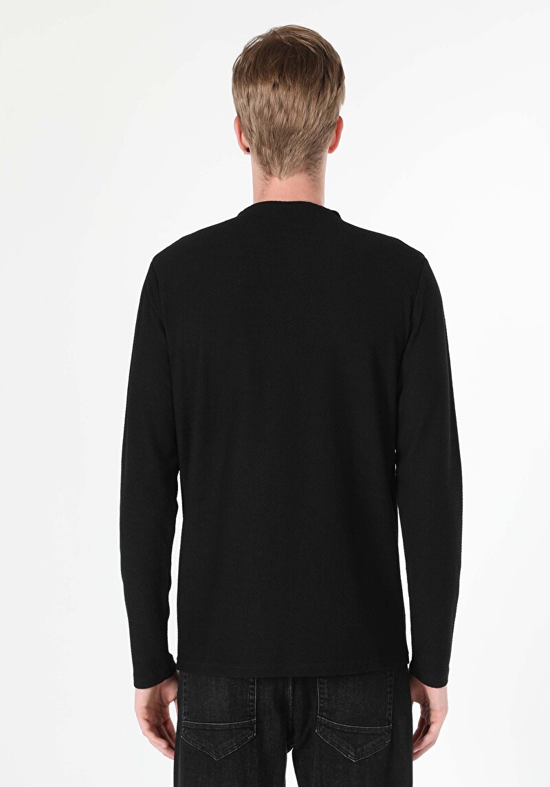 Показати інформацію про Футболка З Довгим Рукавом Чоловіча Чорна  Cl1060115