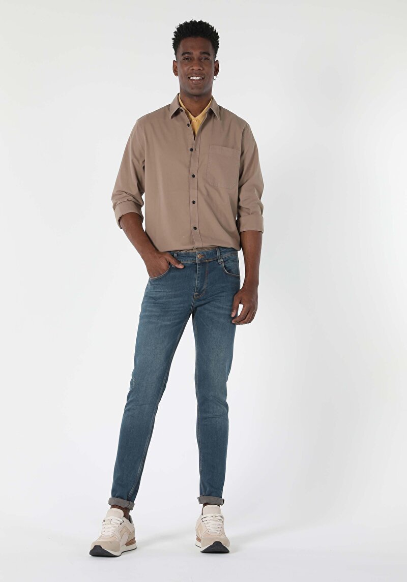 Показати інформацію про Сорочка З Довгим Рукавом Чоловіча Бежева  Cl1057179