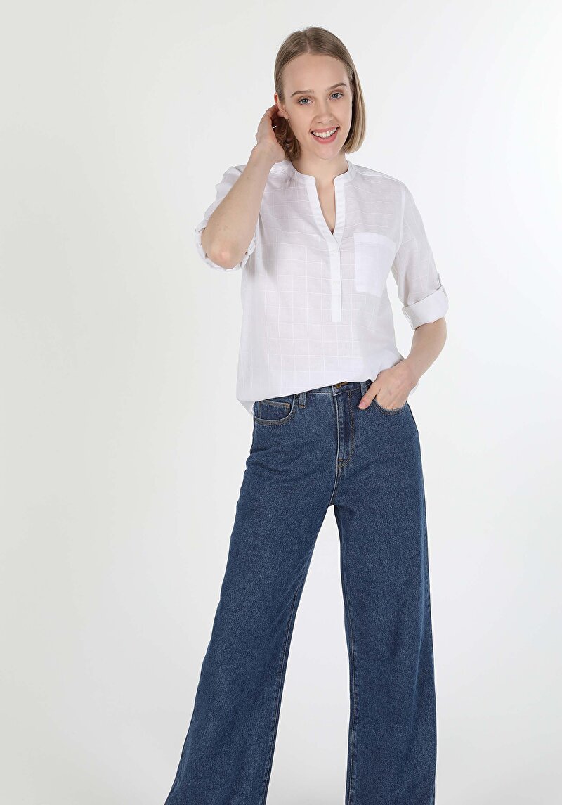 Показати інформацію про Сорочка З Довгим Рукавом Жіноча Біла  Cl1060147