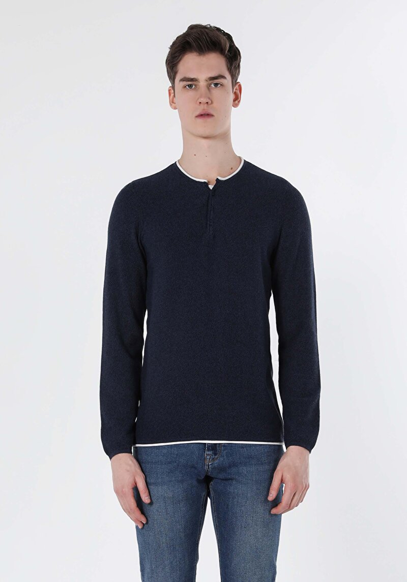 Показати інформацію про Светр Чоловічий Синій  Cl1057258