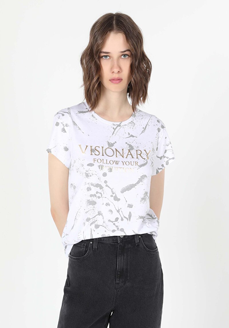 Зображення Футболка З Коротким Рукавом Жіноча Біла  Cl1060215