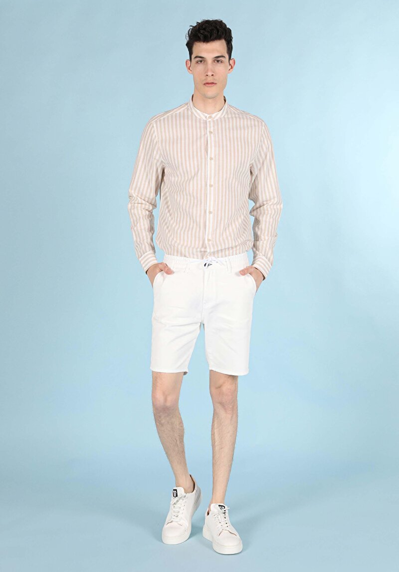 Зображення Сорочка З Довгим Рукавом Чоловіча Бежева  Cl1057541