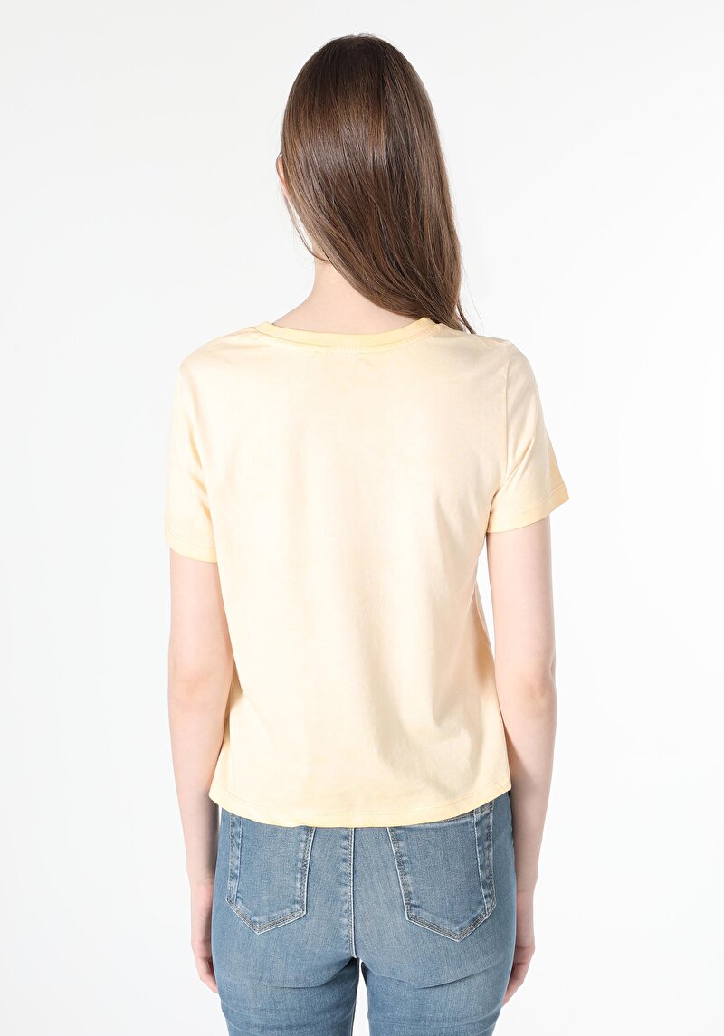 Показати інформацію про Футболка З Коротким Рукавом Жіноча Жовта  Cl1060290