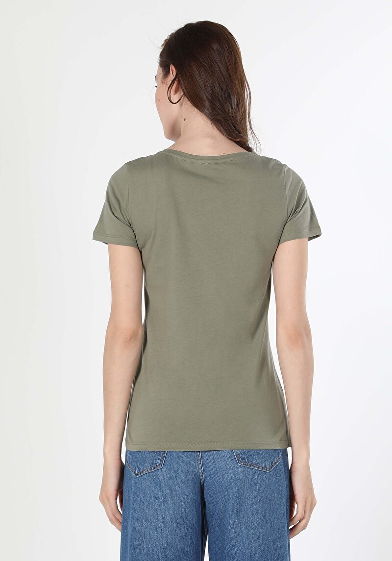 Показати інформацію про Футболка З Коротким Рукавом Жіноча Зелена  Cl1060355