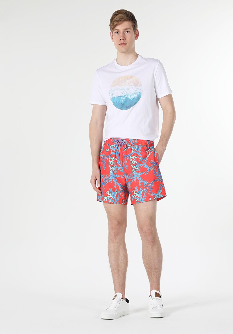 Зображення Шорти Пляжні Чоловічі Червоні Cl1057956