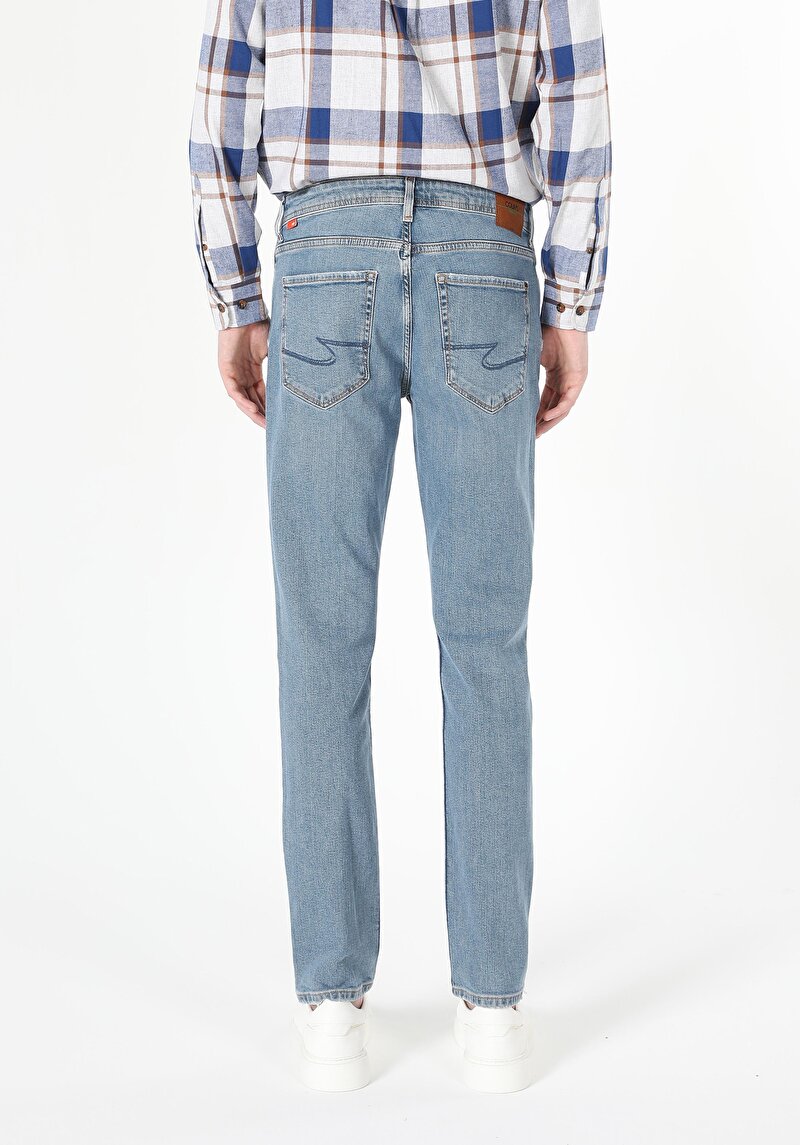 Зображення 044 Karl Джинси Чоловічі Блакитні Прямого Крою Cl1060442
