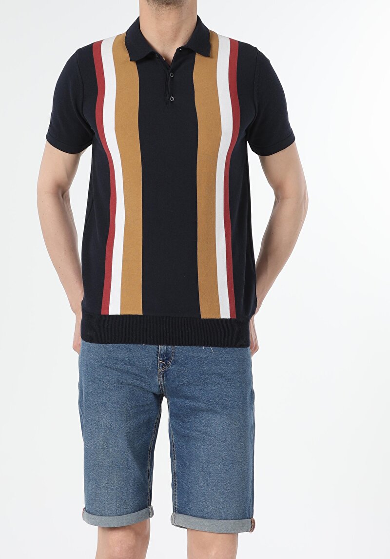 Показати інформацію про Поло З Коротким Рукавом Чоловіче Синє  Cl1054422