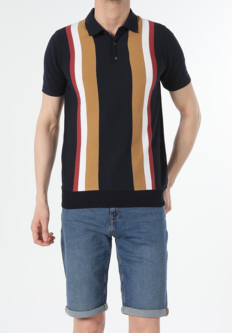 Показати інформацію про Поло З Коротким Рукавом Чоловіче Синє  Cl1054422