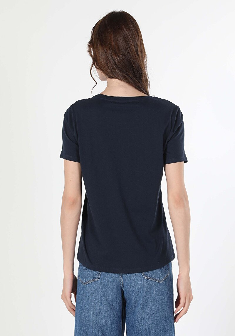 Показати інформацію про Футболка З Коротким Рукавом Жіноча Синя  Cl1060453