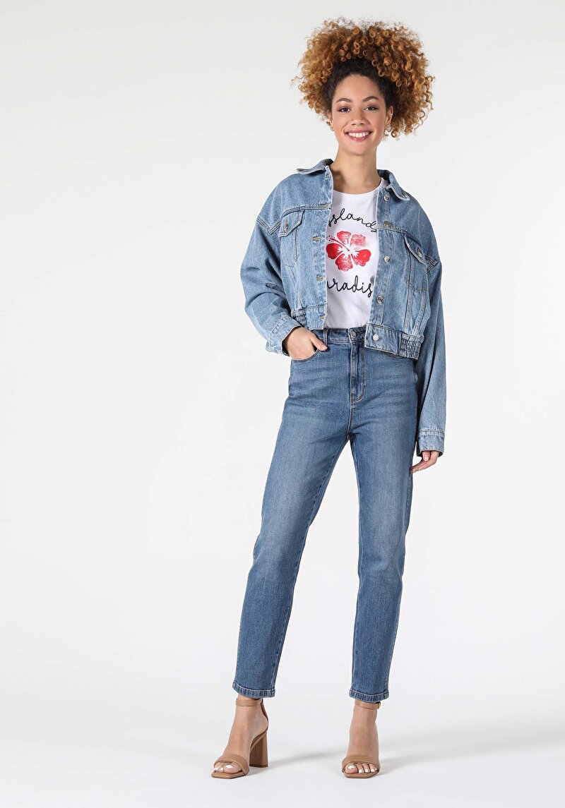 Зображення 896 Maria Джинси Жіночі Блакитні Cl1057973