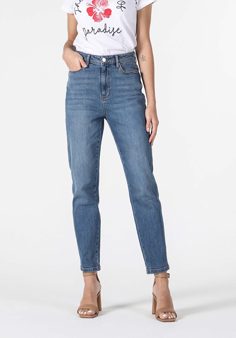 Показати інформацію про 896  Maria Джинси Жіночі Блакитні  Cl1057973