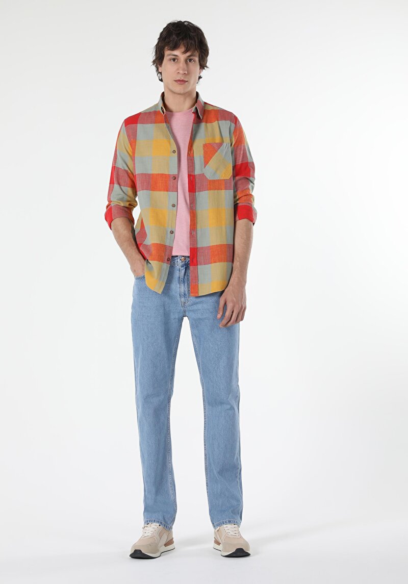 Показати інформацію про Сорочка З Довгим Рукавом Чоловіча Мультіколор  Cl1058050