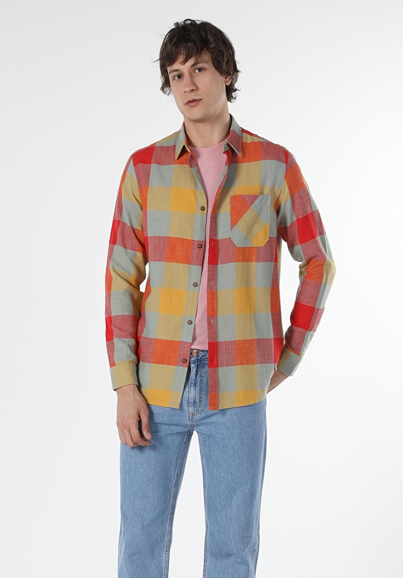 Показати інформацію про Сорочка З Довгим Рукавом Чоловіча Мультіколор  Cl1058050