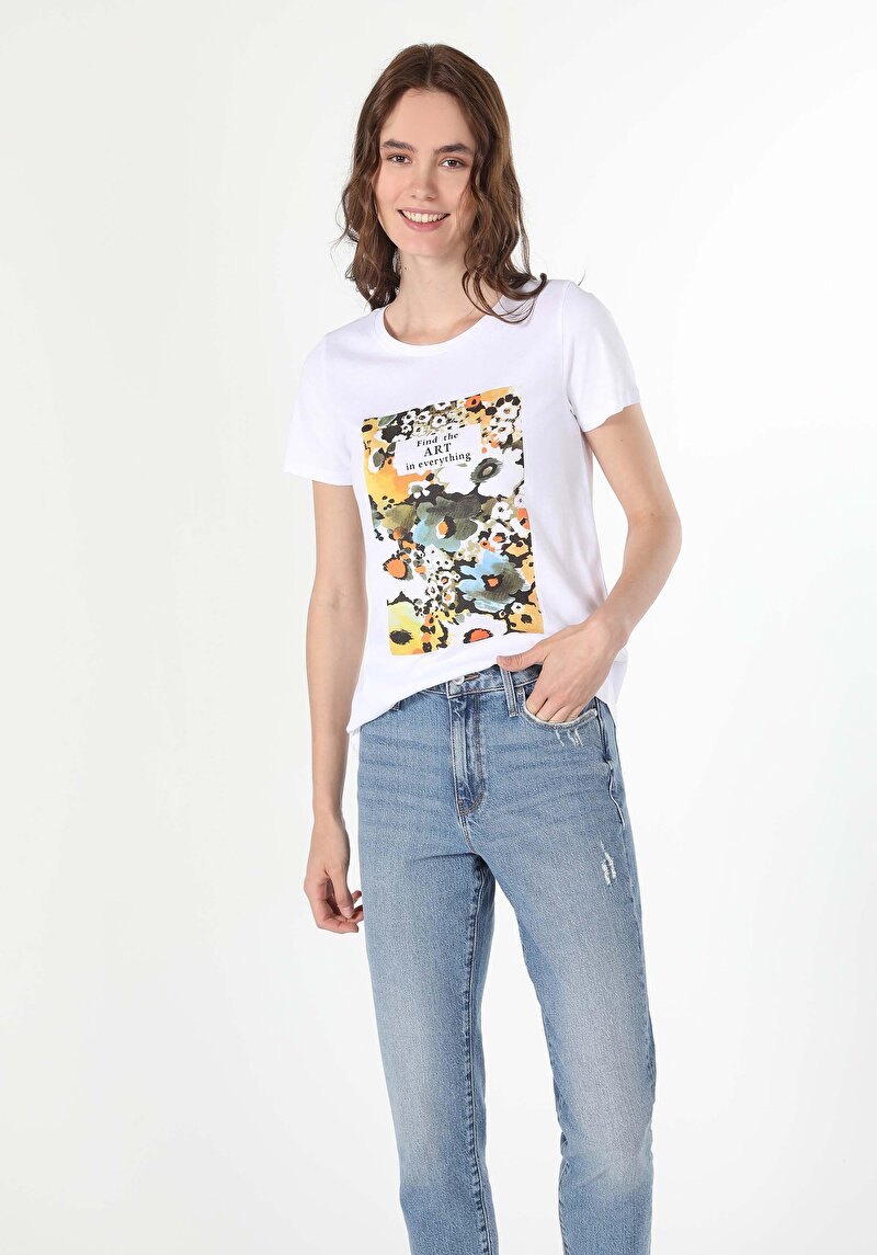 Зображення Футболка З Коротким Рукавом Жіноча Біла  Cl1060603