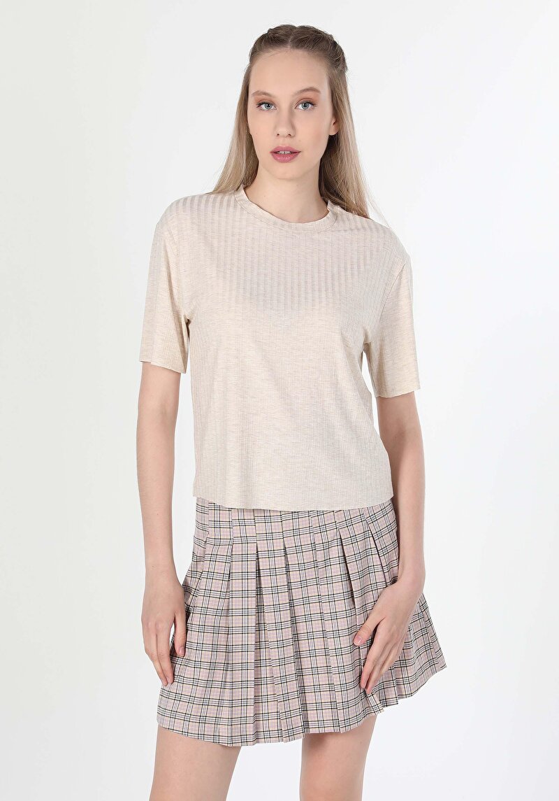 Показати інформацію про Футболка З Коротким Рукавом Жіноча Сіра  Cl1060613