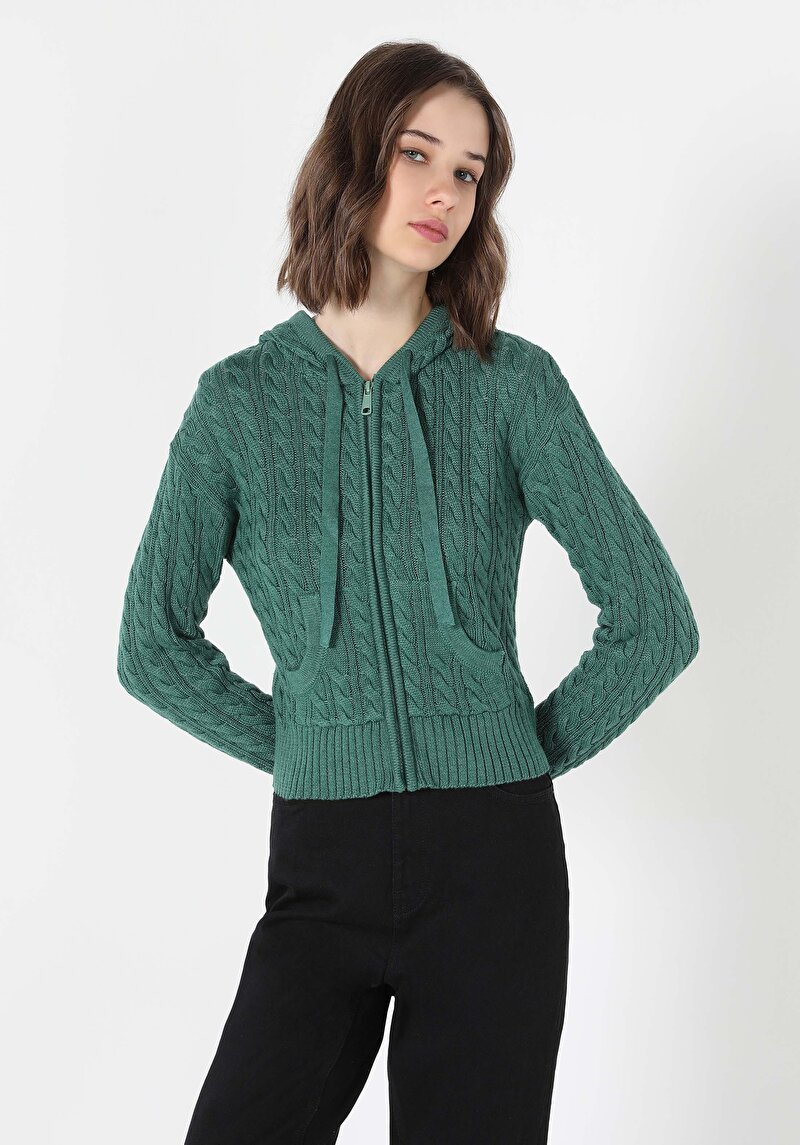 Зображення Кардиган Жіночий Зелений  Cl1060711
