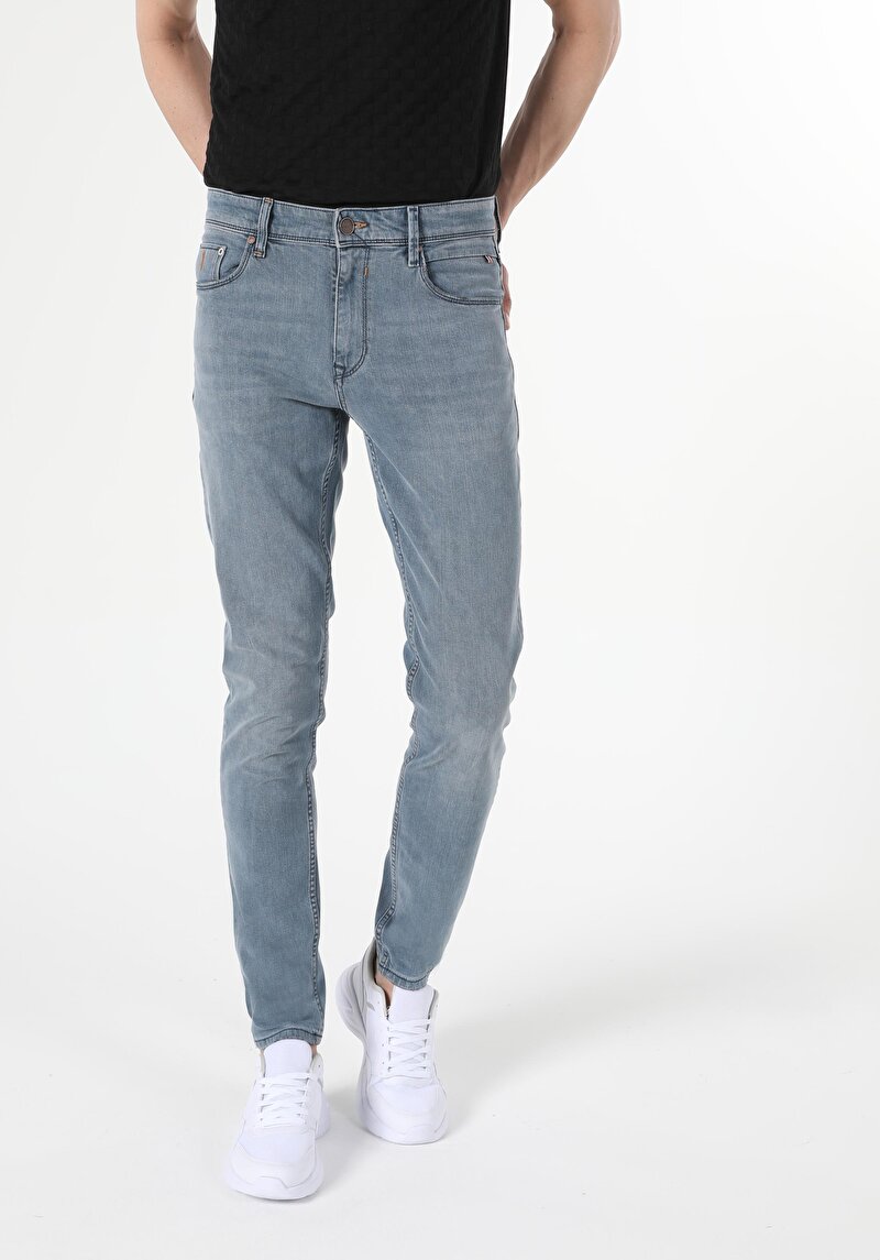 Зображення 041 Danny Джинси Чоловічі Блакитні Вузького Крою Cl1055442