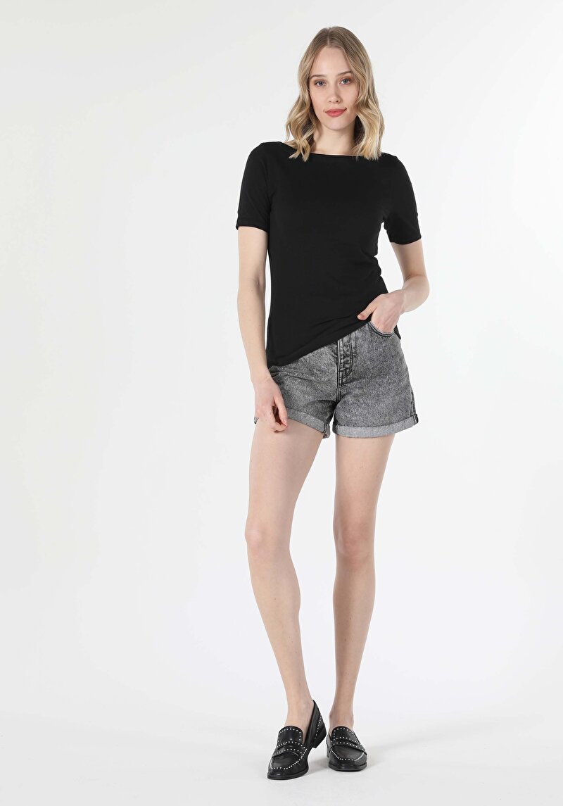 Зображення Футболка З Коротким Рукавом Жіноча Чорна  Cl1058493