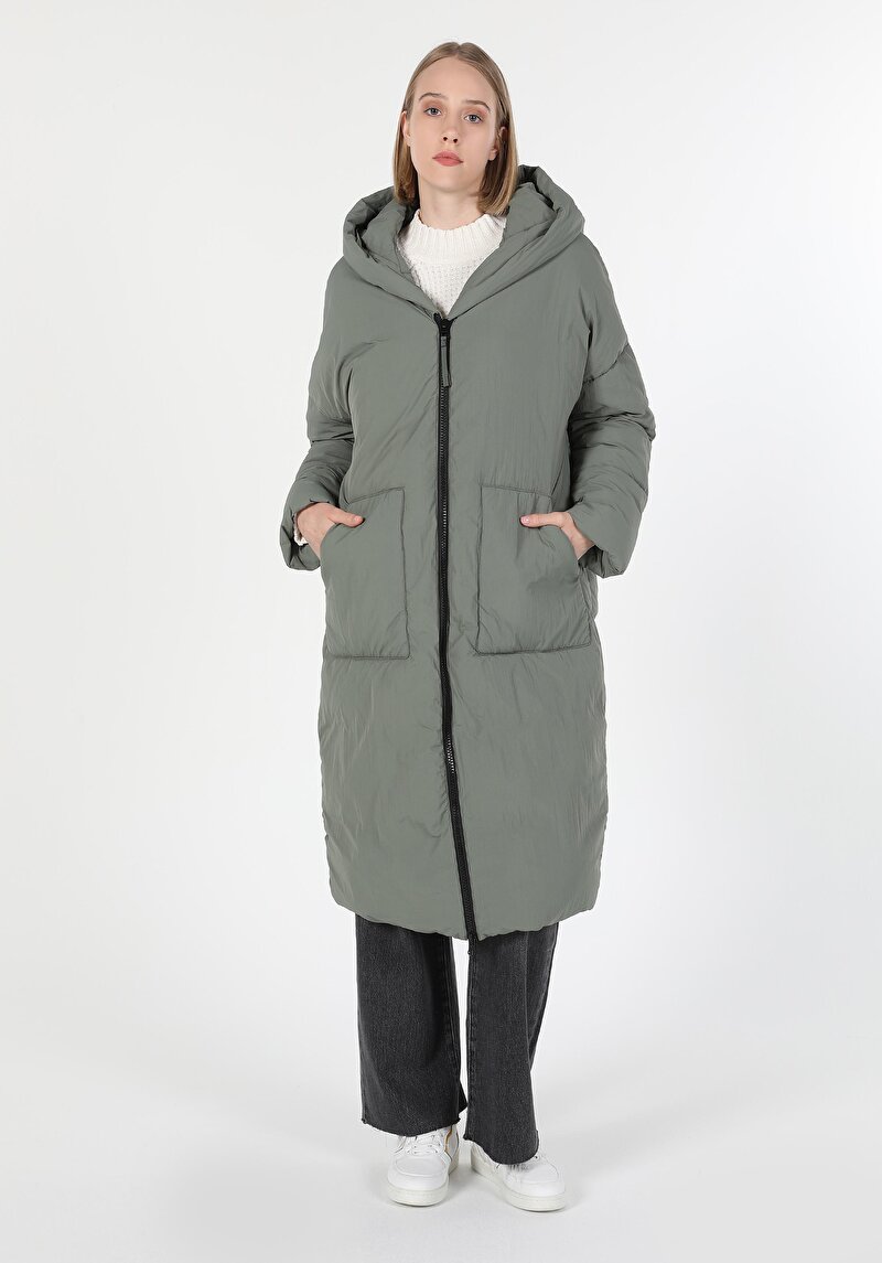 Зображення Пальто Жіноче Зелене Cl1060951