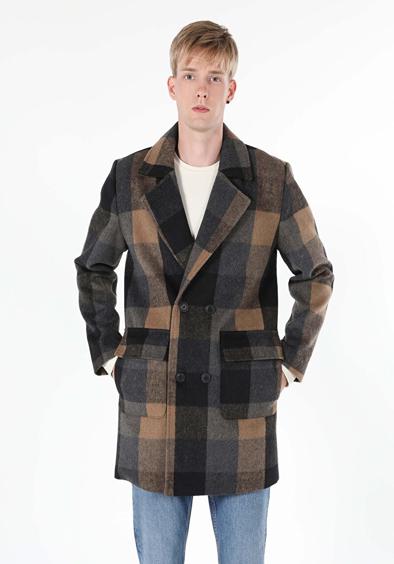 Показати інформацію про Пальто Чоловіче Коричневе  Cl1060980