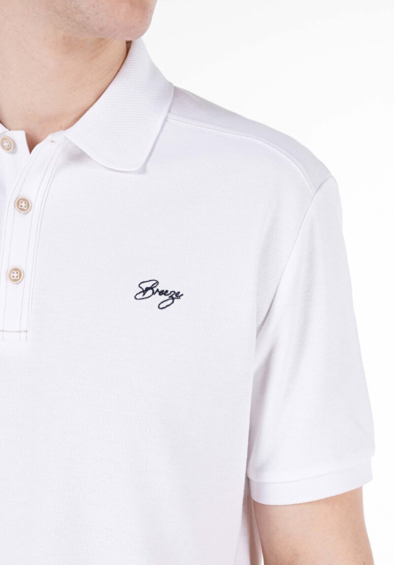 Показати інформацію про Поло З Коротким Рукавом Чоловіче Біле  Cl1061776