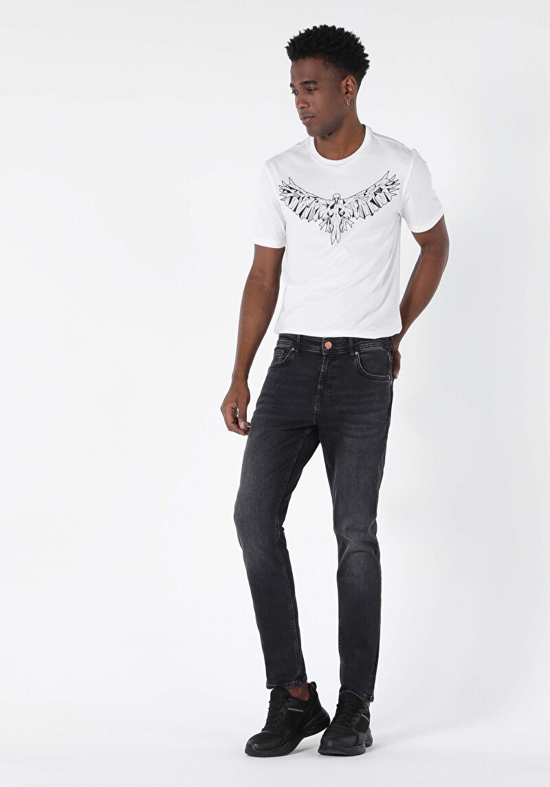 Зображення 041 Danny Джинси Чоловічі Чорні Вузького Крою Cl1058722