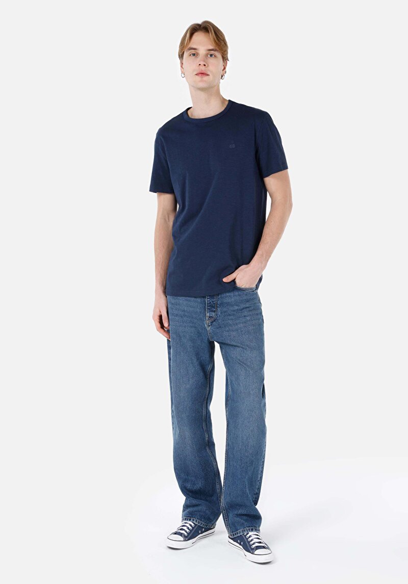 Зображення Футболка З Коротким Рукавом Чоловіча Синя Cl1062941