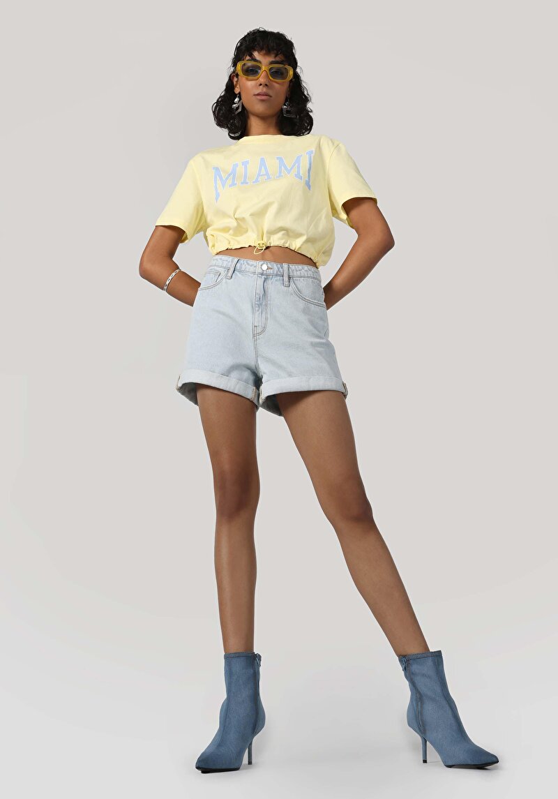 Зображення Футболка З Коротким Рукавом Жіноча Жовта Cl1063233