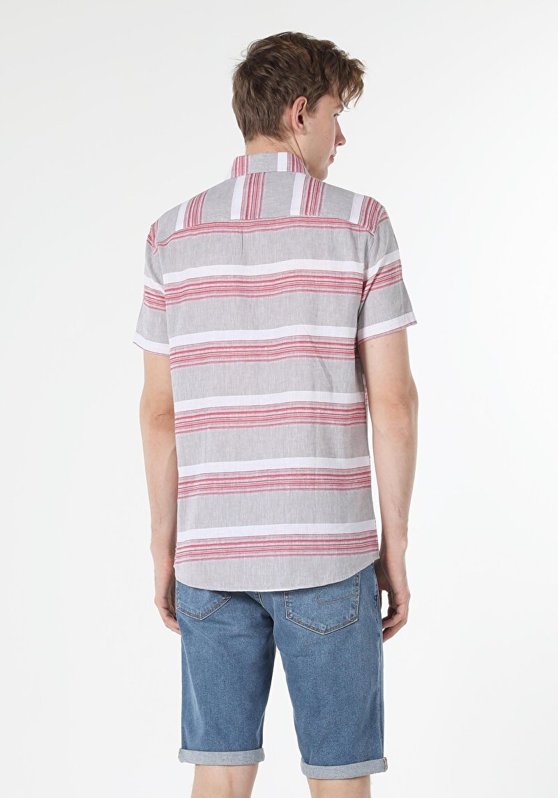 Зображення Сорочка З Коротким Рукавом Чоловіча Бежева Cl1058964