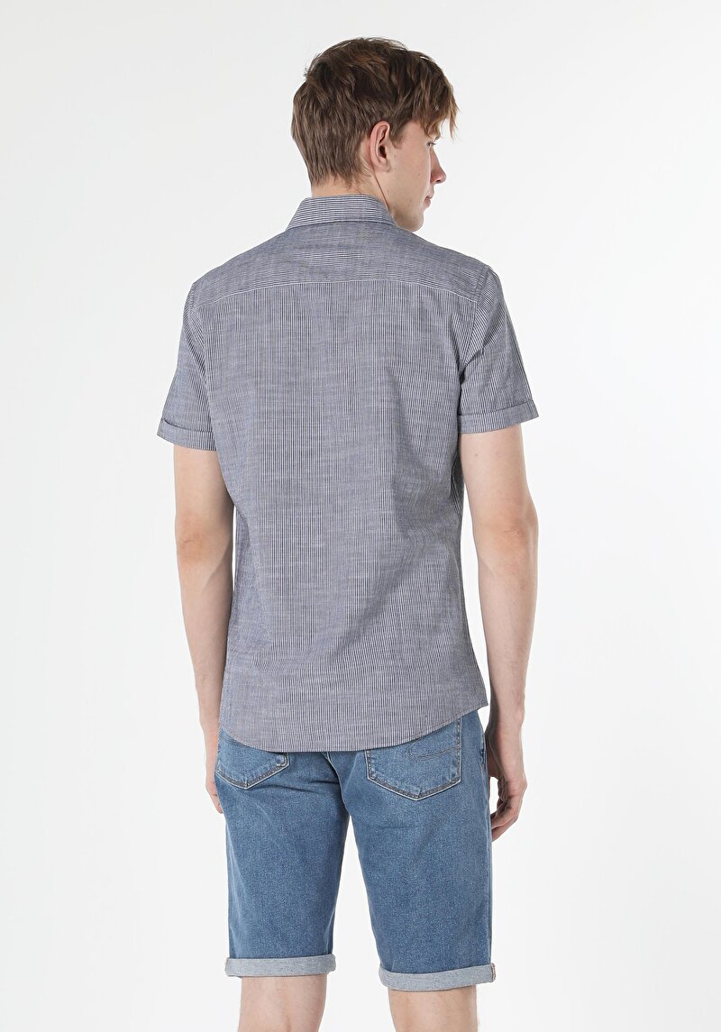 Зображення Сорочка З Коротким Рукавом Чоловіча Сіра Cl1058970