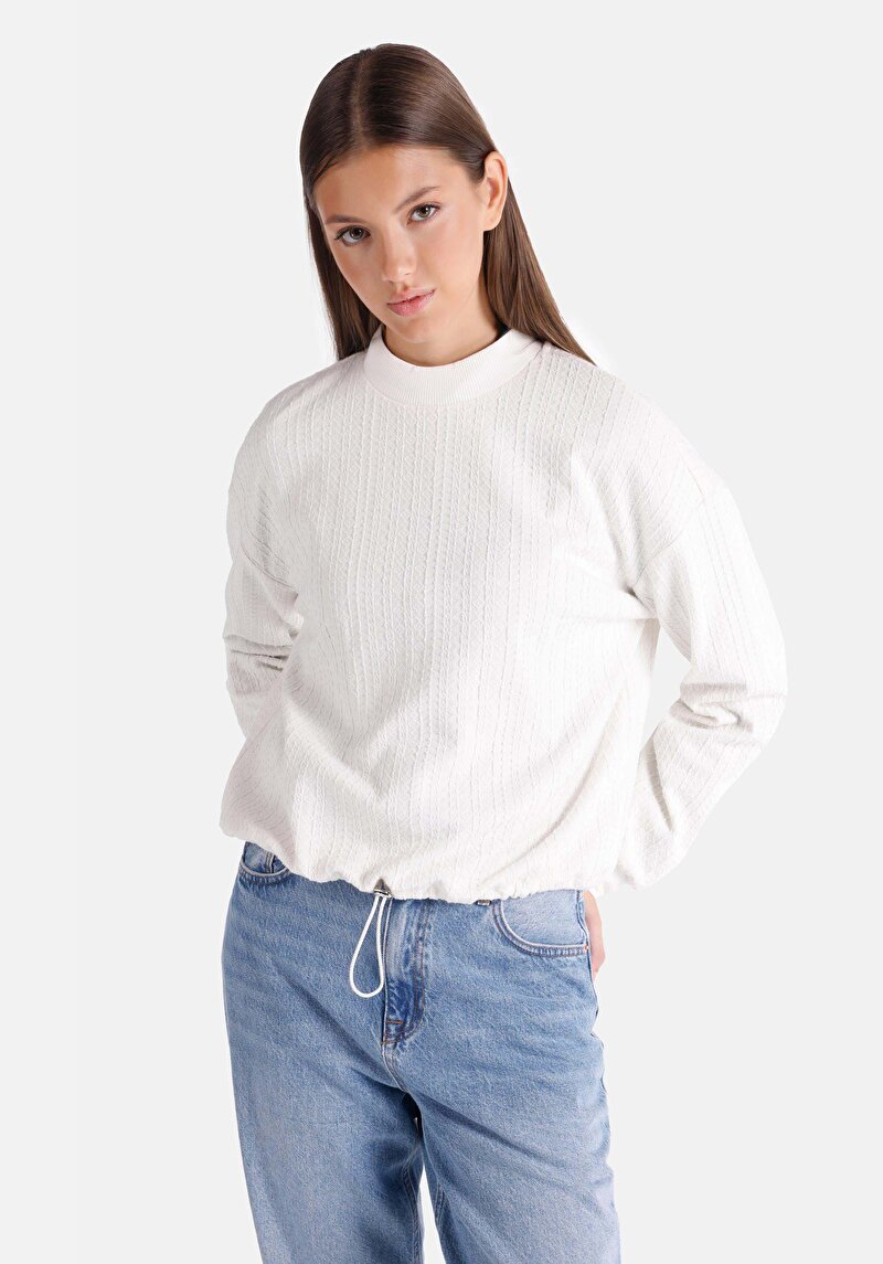 Показати інформацію про Футболка З Довгим Рукавом Жіноча Біла  Cl1065156