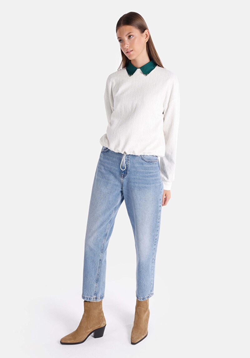 Показати інформацію про Футболка З Довгим Рукавом Жіноча Біла  Cl1065156