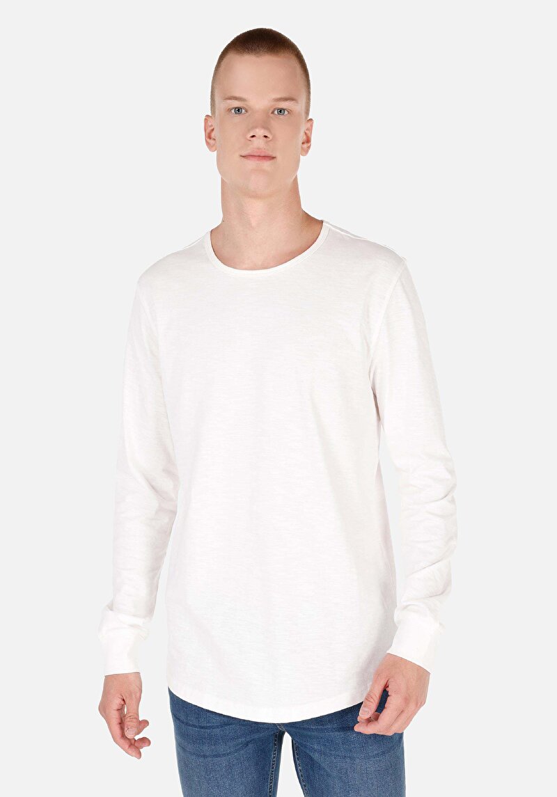 Зображення Футболка З Довгим Рукавом Чоловіча Біла  Cl1065872