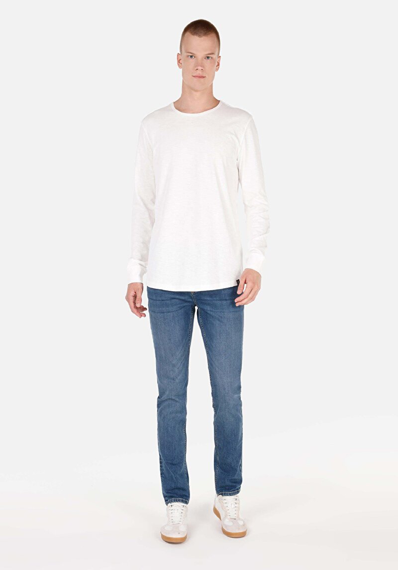 Показати інформацію про Футболка З Довгим Рукавом Чоловіча Біла  Cl1065872