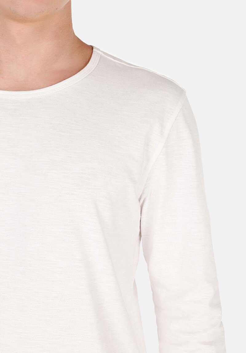 Показати інформацію про Футболка З Довгим Рукавом Чоловіча Біла  Cl1065872