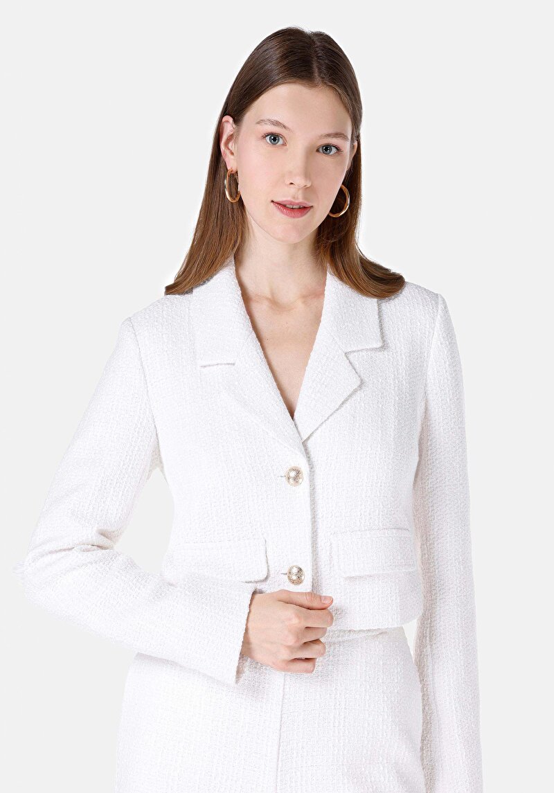 Показати інформацію про Піджак Жіночий Білий  Cl1067520