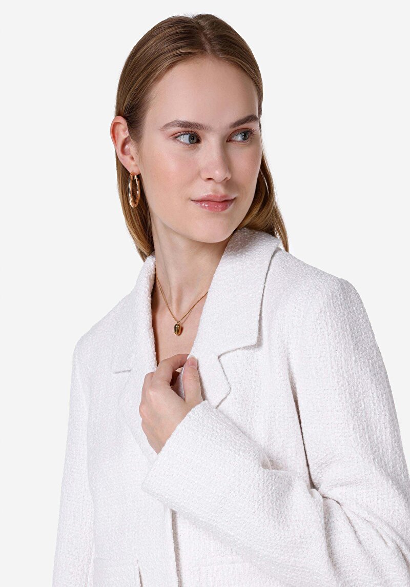 Показати інформацію про Піджак Жіночий Білий  Cl1067520