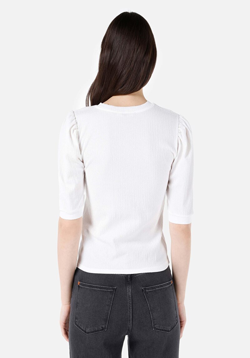 Показати інформацію про Футболка З Коротким Рукавом Жіноча Біла  Cl1067523