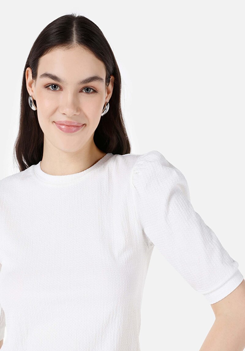 Показати інформацію про Футболка З Коротким Рукавом Жіноча Біла  Cl1067523