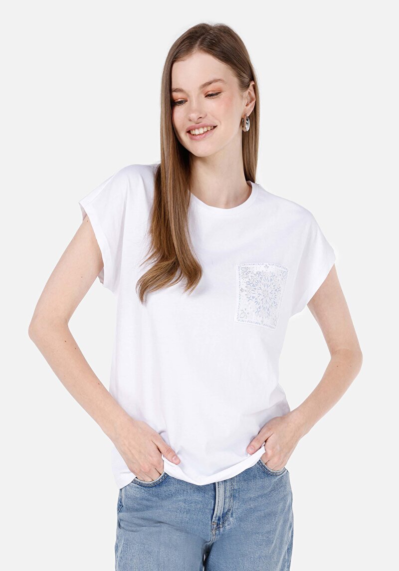 Зображення Футболка З Коротким Рукавом Жіноча Біла  Cl1068580