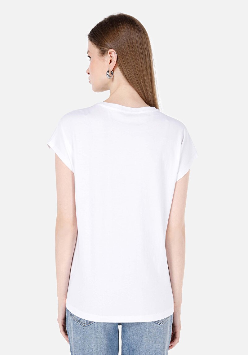 Показати інформацію про Футболка З Коротким Рукавом Жіноча Біла  Cl1068580