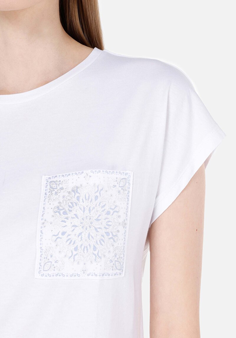 Показати інформацію про Футболка З Коротким Рукавом Жіноча Біла  Cl1068580